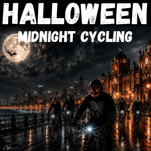 Mumbai's iconic cycling event during halloween celebration. Copyright  www.mumbaitravelclub.com